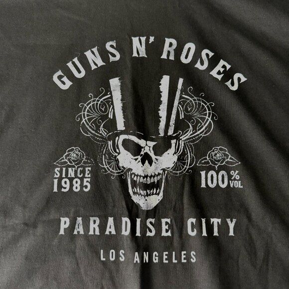 Guns N Roses Paradise City Black Graphic T-Shirt 5XL 100% Cotton - Picture 3 of 5